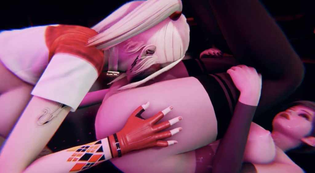 【3D扶她】自杀小队:双性小丑女哈利奎茵狂操猫女!高潮迭起!