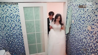 婚闹现场！婚前强试新娘晴儿，巨乳狂干内射骚穴