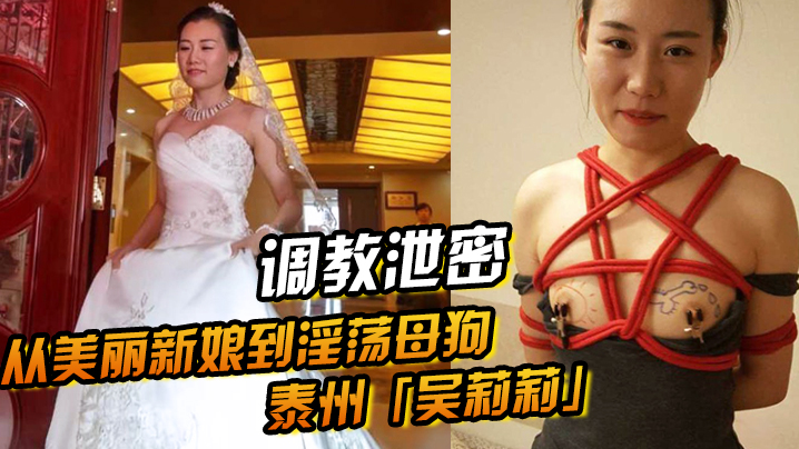 泰州人妻吴莉莉：新婚调教全程泄密，从清纯新娘爆操成淫荡母狗